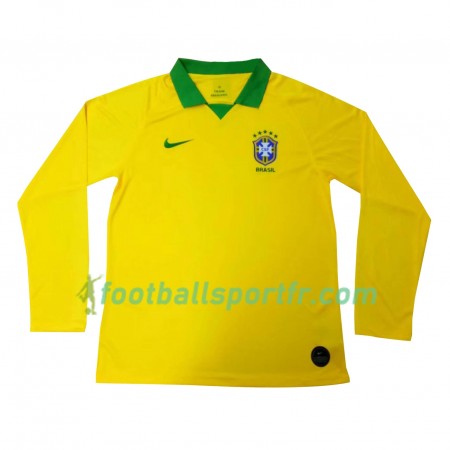Tenue Brésil Domicile Copa América 2019 Maillot de Foot ML